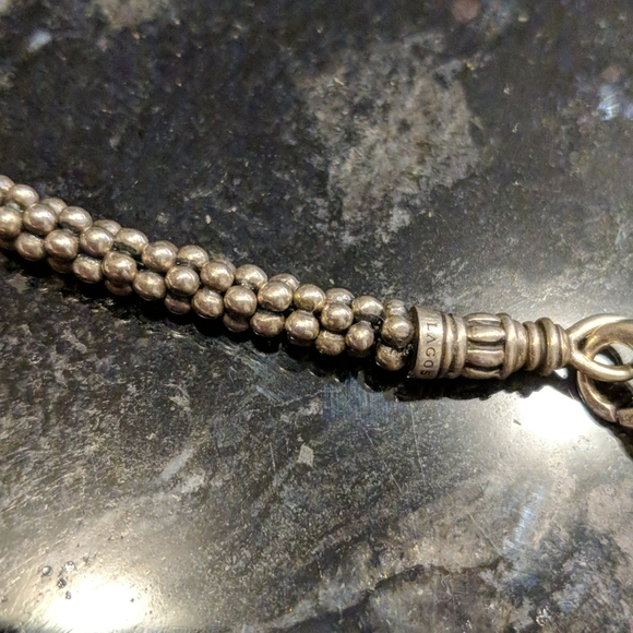 LAGOS necklace. Caviar collection. 18 k & SS - Picture 4 of 4